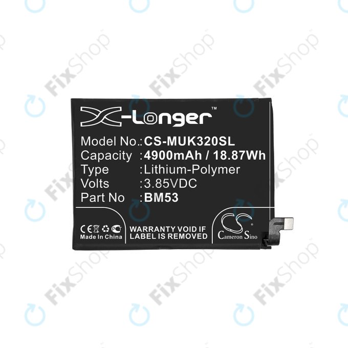 Xiaomi Mi 10T 5G, Mi 10T Pro 5G - Akku Batterie BM53 4900mAh HQ