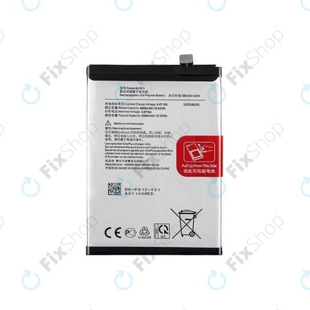 OnePlus Nord N100 BE2013 BE2015 - Akku Batterie BLP813 5000mAh - 1031100034 Genuine Service Pack