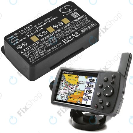 Batterie für Garmin GPSMAP 276, 296, 376, 378, 478, 495, 2200mAh, Li-Ion, 7.4V, 010-10517-00, HQ