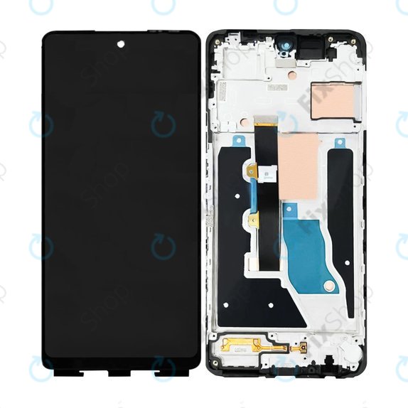 Infinix Note 30 VIP - LCD Display + Touchscreen Front Glas + Rahmen (Magic Black) TFT