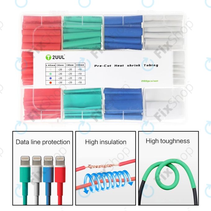 2UUL - Vorgeschnittener Schrumpfschlauchsatz (200Stk.)