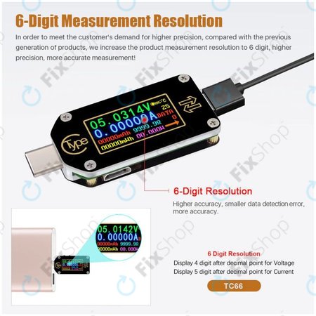 Joy-it JT-TC66C - Multifunktions-Multimeter (USB-C)