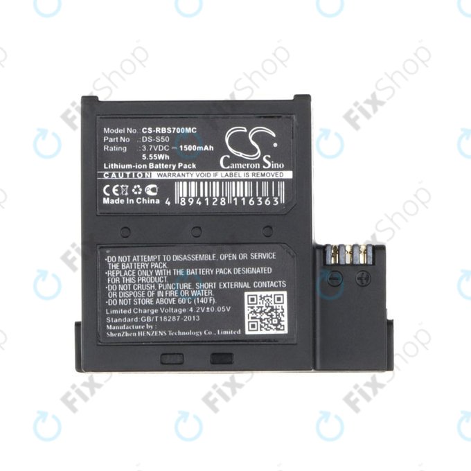 Akku batterie für AEE D33, magicae S50, S70, 1500mAh, Li-Ion, 3.7V, DS-S50, HQ