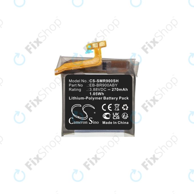Batterie für Samsung Watch 5 40mm, 270mAh, Li-Pol, 3.88V, EB-BR900ABY, HQ