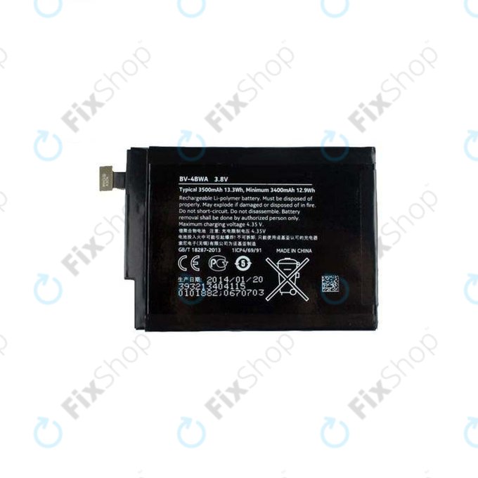 Nokia Lumia 1320 - Akku Batterie BV-4BWA 3500mAh