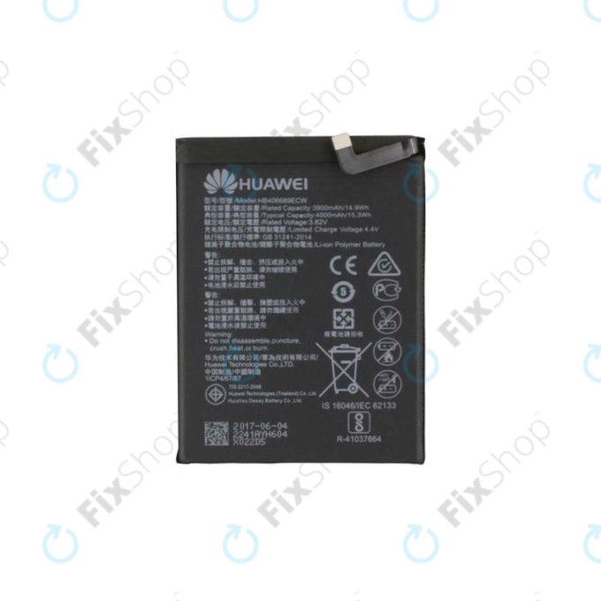 Huawei Y9 (2018), Y7 (2019) - Akku Batterie HB406689ECW 4000mAh - 24022860, 24022692, 24022241 Genuine Service Pack