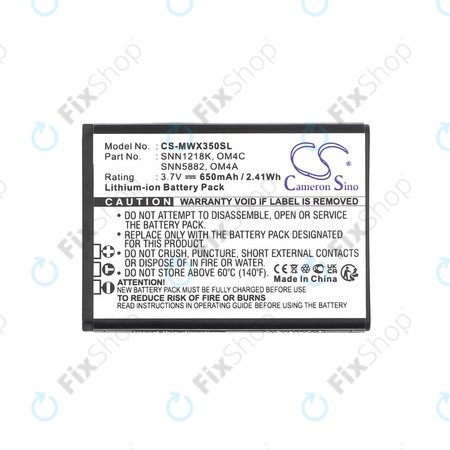 Akku batterie für Motorola Gleam +, 650mAh, Li-Ion, 3.7V, OM4A, OM4C, HQ