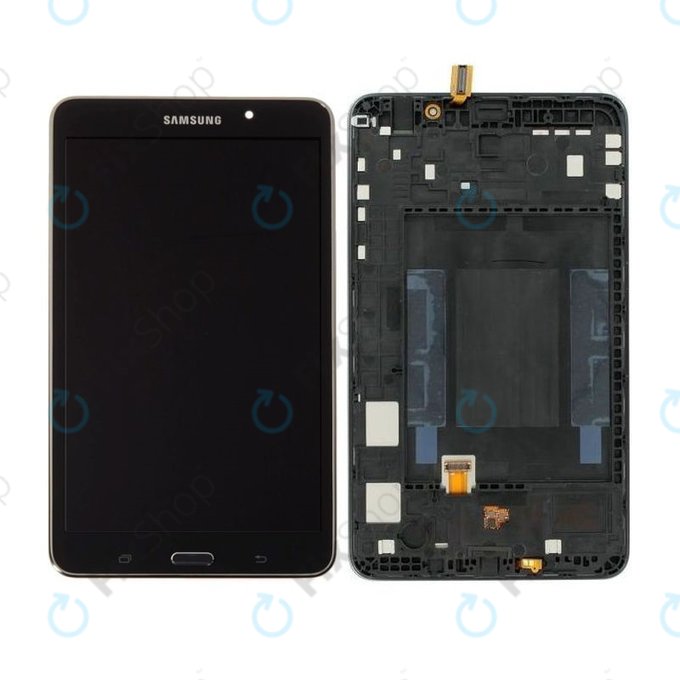 Samsung Galaxy Tab 4 7.0 T230 - LCD Display + Touchscreen Front Glas + Rahmen (Black) - GH97-15864A Genuine Service Pack