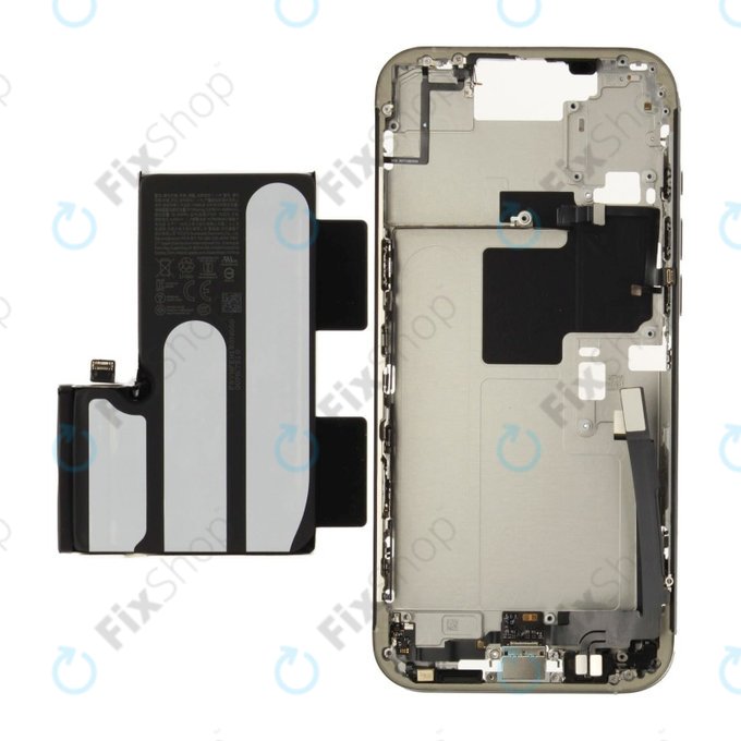 Mittelrahmen mit Batterie für iPhone 16 Pro Max | White Titanium | ZD076-00694 | Genuine Apple