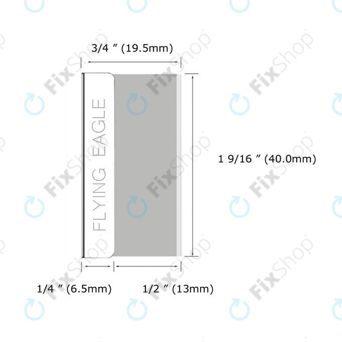 Flying Eagle - Einseitige Rasierklingen (5Stk.)