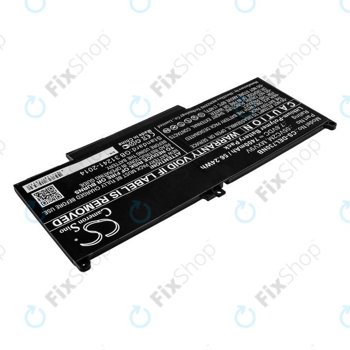 Akku batterie für Dell Latitude 13 7300, 14 7400, 7400mAh, Li-Pol, 7.6V, 05VC2M, HQ