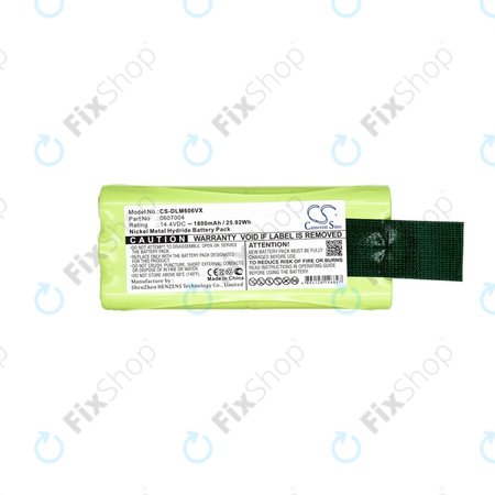 Dirt Devil Libero M606, M606-1, M606-2, M606-3, M606-4, M607, M612 - Akku Batterie 0607004, 0612014 Ni-MH 14.4V 1800mAh HQ