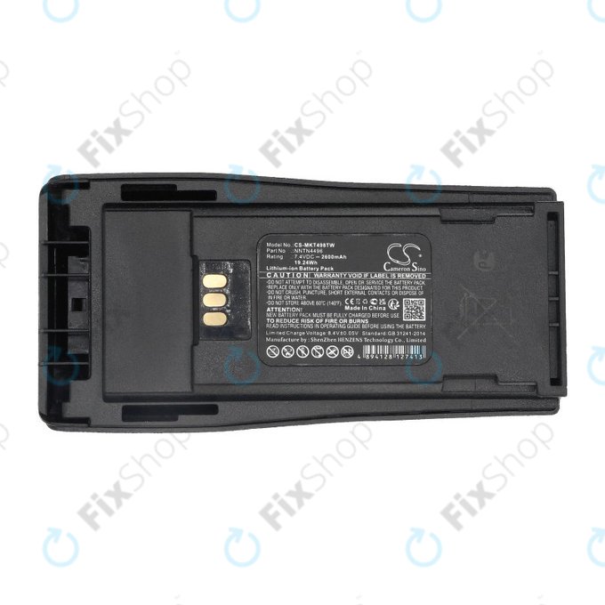 Batterie für Motorola CP, EP, GP, 2600mAh, Li-ion, 7.4V, NNTN4496, HQ