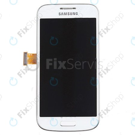Samsung Galaxy S4 Mini i9195 - LCD Display + Touchscreen Front Glas + Rahmen (White Frost) - GH97-14766B Genuine Service Pack