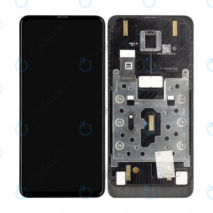 Xiaomi Mi Mix 3 - LCD Display + Touchscreen Front Glas + Rahmen (Black) OLED