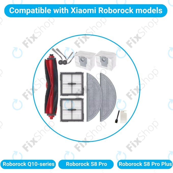 Xiaomi Roborock Q10-series, S8 Pro, S8 Pro Plus - Komplett-set
