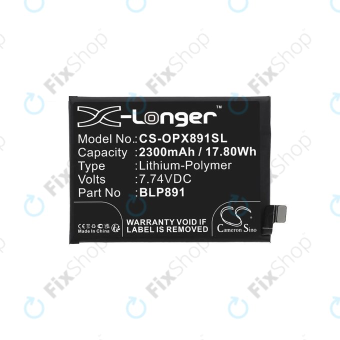 Oppo A52, A72, A92, Find X5 - Akku Batterie BLP891 2300mAh HQ