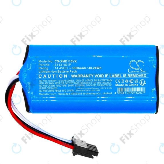 Xiaomi Robot Vacuum E5, E10, E10C - Akku Batterie Z143-4S1P 14.4V Li-Ion 3350mAh HQ