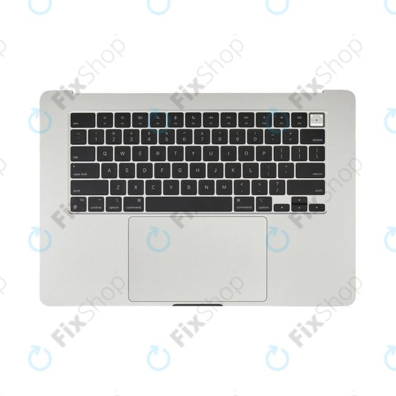 Oberer Tastaturrahmen für MacBook Air 15", A3114 (2024), mit US-Tastatur und Akku, Silver, 661-40267, Genuine Apple