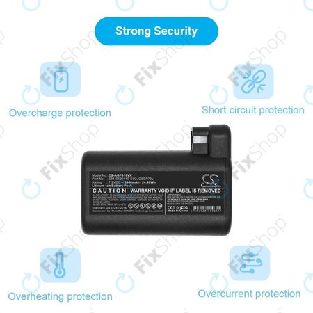 AEG RX-series, Electrolux E, P-series - Akku Batterie S91-0400410-SU2, OSBP72LI, OSBP72LI25 Li-Ion 7.2V 3400mAh HQ