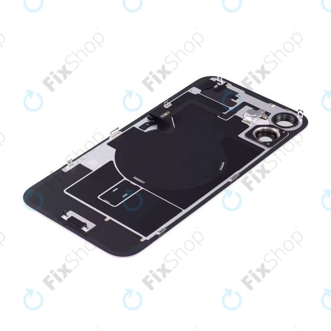 Apple iPhone 16 - Rückgehäuseglas + Kameraglas + Metallplatte + Magsafe-Magnet (Pink)