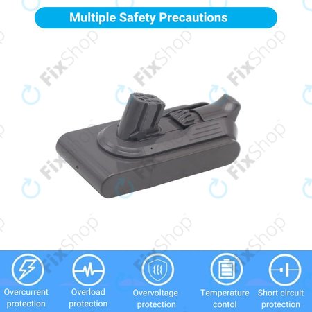 Dyson V12 - Akku Batterie 965470-01 Li-Ion 25.2V 3000mAh