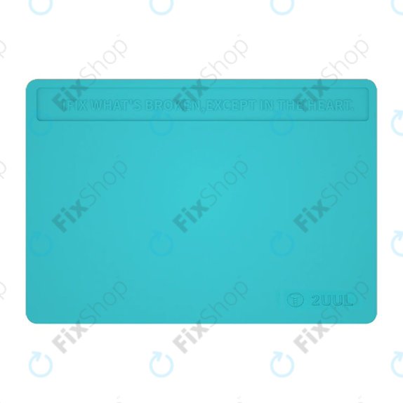 2UUL - ESD Antistatisches hitzebeständiges Silikonpad mit Anti-Staub-Beschichtung - 40 x 28cm (Blau)