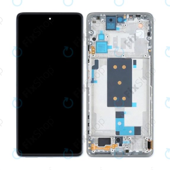 Xiaomi 11T, 11T Pro - LCD Display + Touchscreen Front Glas + Rahmen (Meteorite Gray) TFT