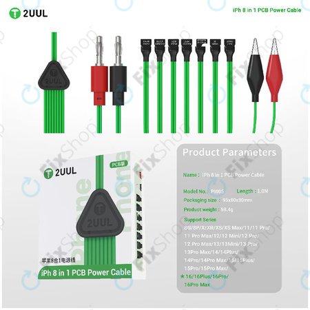 Platinen-Netzkabel für iPhone 8-16 Pro Max, 2UUL PW05