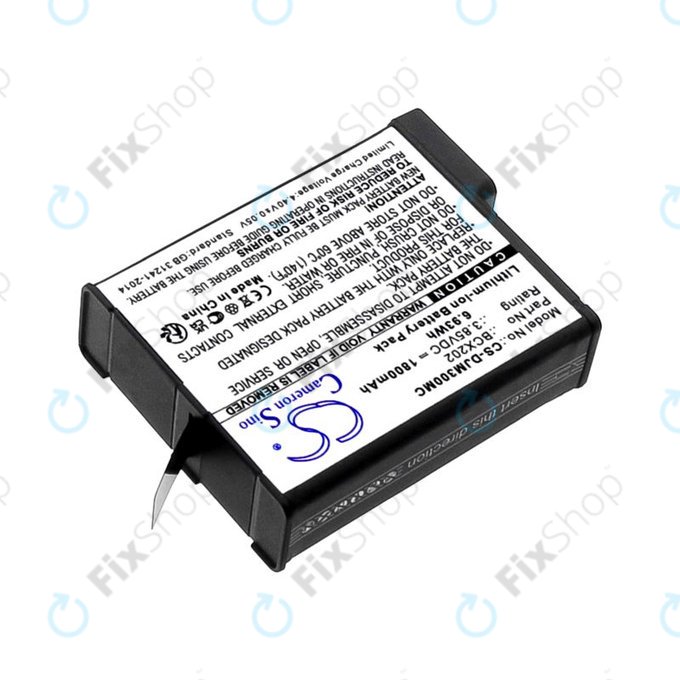 Akku batterie für DJI Osmo Action 3, Action 4, 1800mAh, Li-Ion, 3.85V, BCX202, HQ