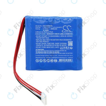 Akku batterie für Sony GTK-XB60, 2600mAh, Li-Ion, 14.8V, 1-853-678-11, HQ