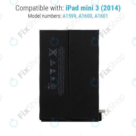 Akku Batterie für iPad Mini 3, 6471mAh