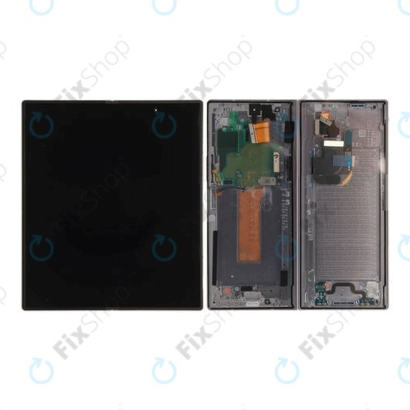 Samsung Galaxy Z Fold 6 F956B - LCD Display + Touchscreen Front Glas + Rahmen (Silver Shadow) - GH82-35042A Genuine Service Pack