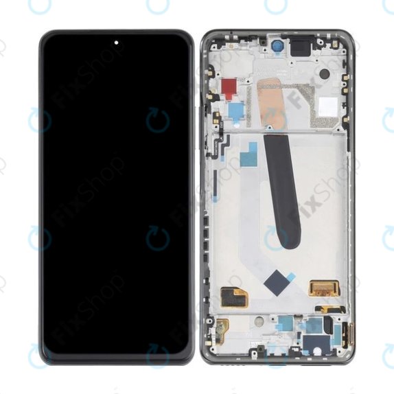 Xiaomi Mi 11i - LCD Display + Touchscreen Front Glas + Rahmen (Cosmic Black) OLED