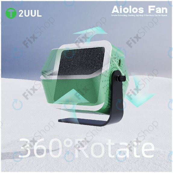 Lötrauchabsaugung und Kühlventilator mit LED-Beleuchtung, 2UUL DA98