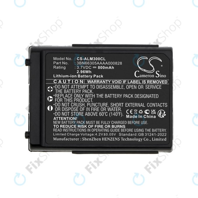 Batterie für Alcatel Mobile 300, 400 Dect, Mobile Reflexes 300, 400, 800mAh, Li-Ion, 3.7V, 3BN66305AAAA000828, HQ