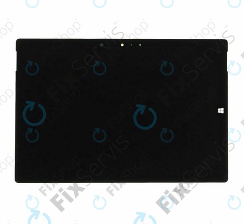 Microsoft Surface 3 - LCD Display + Touchscreen Front Glas (Black) TFT