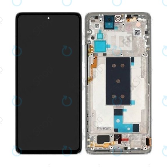 Xiaomi 11T Pro - LCD Display + Touchscreen Front Glas + Rahmen (Moonlight White, Celestial Blue) - 5600040K3S00, 56000D0K3S00 Genuine Service Pack