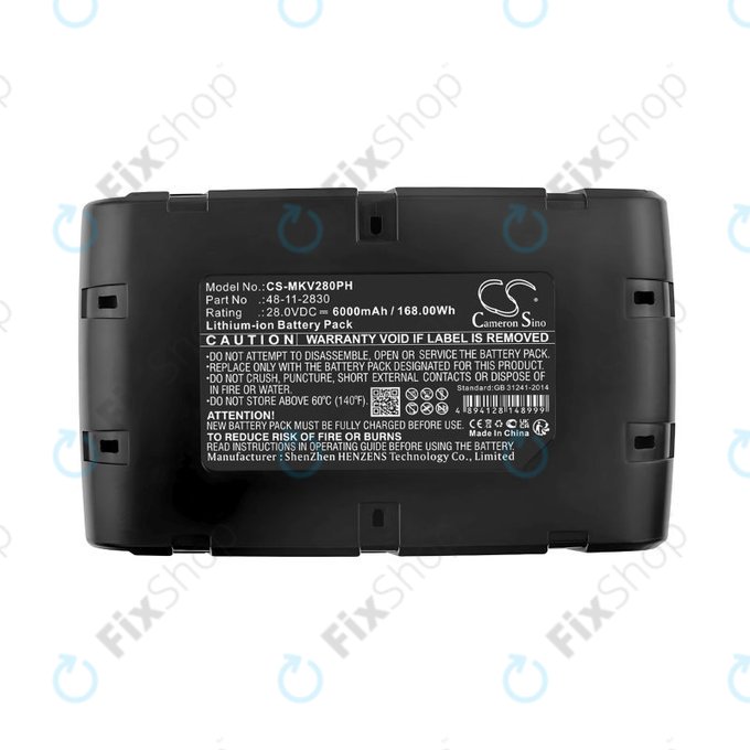 Akku batterie für Milwaukee HD28 SG, HD28 SX, 6000mAh, Li-Ion, 28V, 0700 956 730, HQ