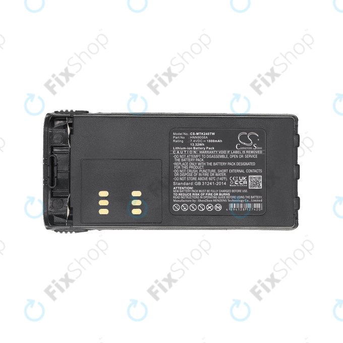 Batterie für Motorola MTX, GP, HT, 1800mAh, Li-Ion, 7.4V, HNN9008A, HQ