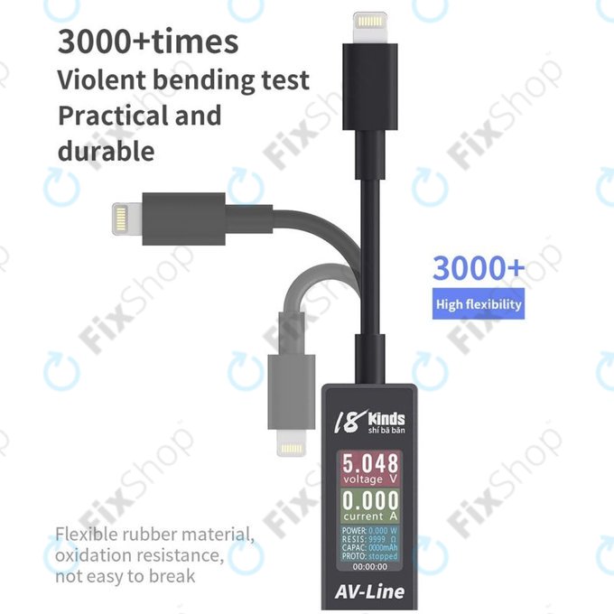 AV-Line - Ladekabel mit Intelligenter Erkennung (Lightning - USB-A)