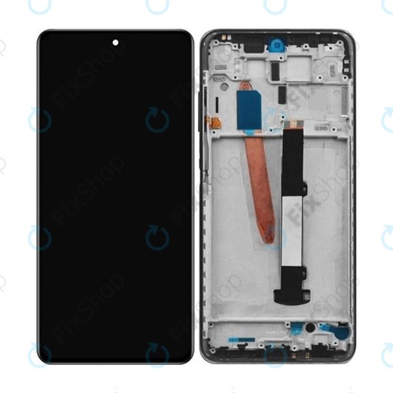 Xiaomi Poco X3 NFC - LCD Display + Touchscreen Front Glas + Rahmen (Shadow Grey) TFT