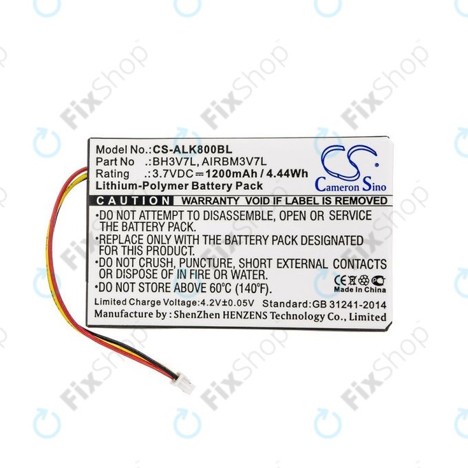 Akku batterie für Autec Air A4, A6, A8, 1200mAh, Li-Pol, 3.7V, BH3V7L, AIRBM3V7L, HQ