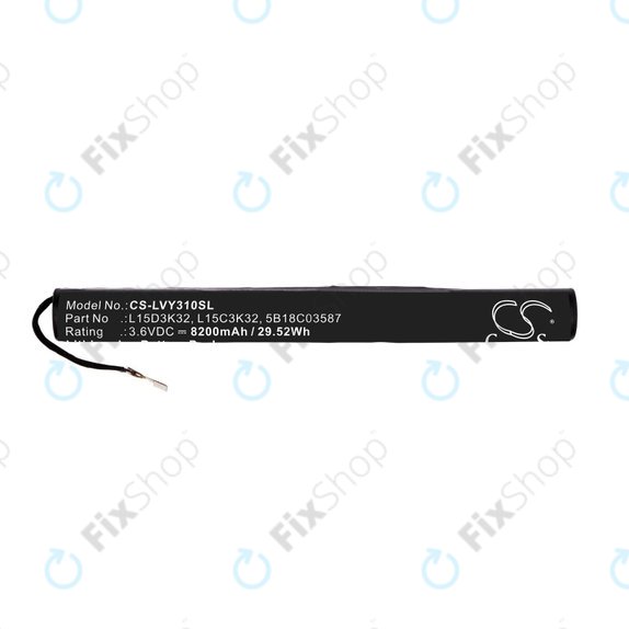 Lenovo Yoga TAB 3 YT3-X50 - Akku Batterie L15D3K32, L15C3K32, 5B18C03587 8200mAh HQ