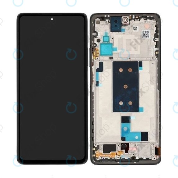 Xiaomi 11T Pro - LCD Display + Touchscreen Front Glas + Rahmen (Meteorite Gray) - 5600030K3S00, 56000E0K3S00 Genuine Service Pack