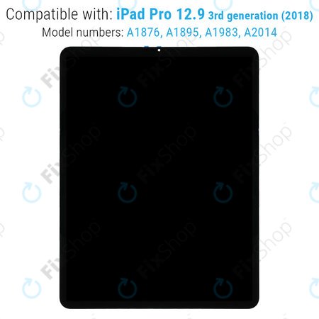 Apple iPad Pro 12.9 (3rd Gen 2018) - LCD Display + Touchscreen front Glas + IC Modul Refurbished