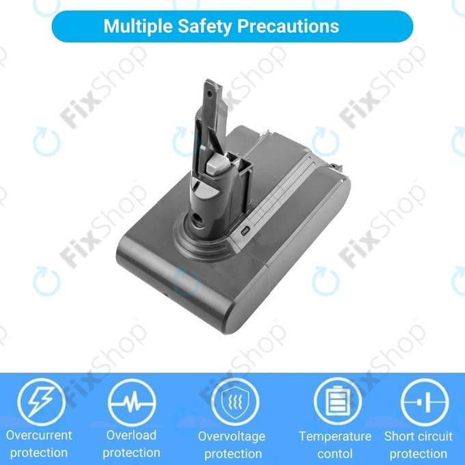 Dyson V7 - Akku Batterie 968670-02, 968670-03 Li-Ion 21.6V 4000mAh