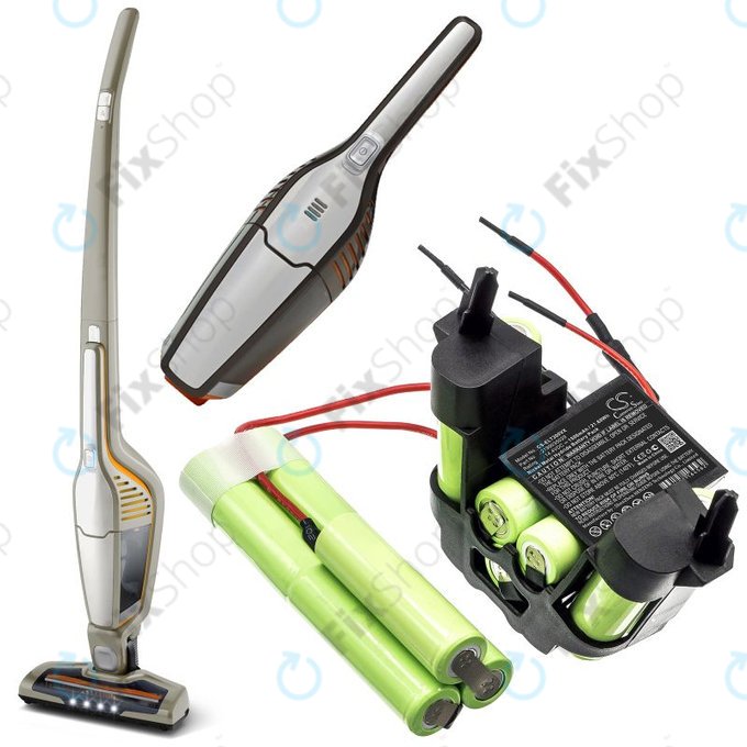 Akku batterie für Electrolux ErgoRapido ZB3004, ZB3005, ZB3006, AEG AG3004, AG3005, AG3006, 1500mAh, Ni-MH, 14.4V, 2199035029, HQ