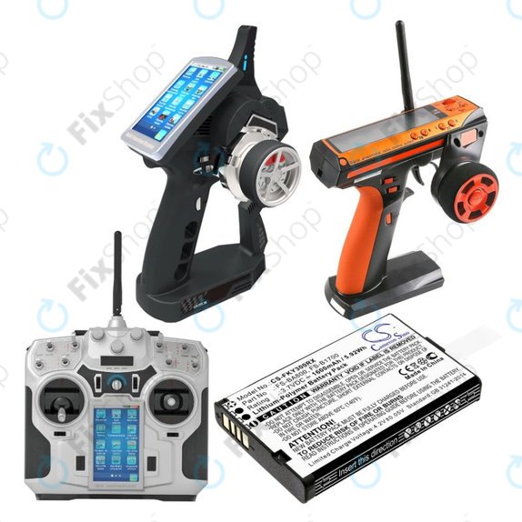 Akku batterie für Flysky FA605, FS-GT2B, FS-I10, 1600mAh, Li-Pol, 3.7V, FS-BA800, HQ