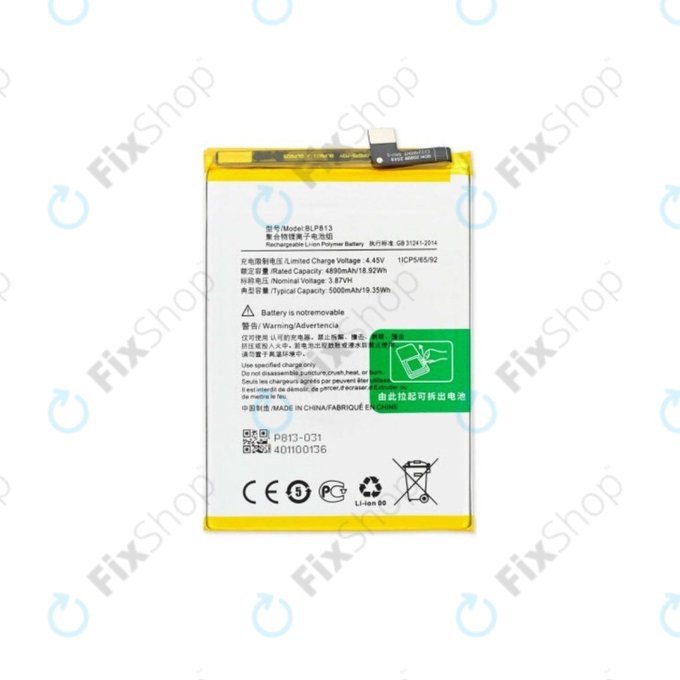 OnePlus Nord CE 3 Lite - Akku Batterie BLP813 5000mAh